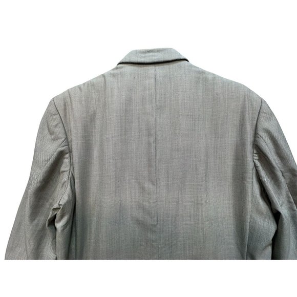 Bachrach Mens Blazer Pure Virgin Wool Size 42L Tan  Made In Canada - Picture 13 of 14